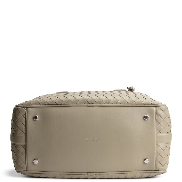 BOTTEGA VENETA Intrecciato Weekender - Sage Green