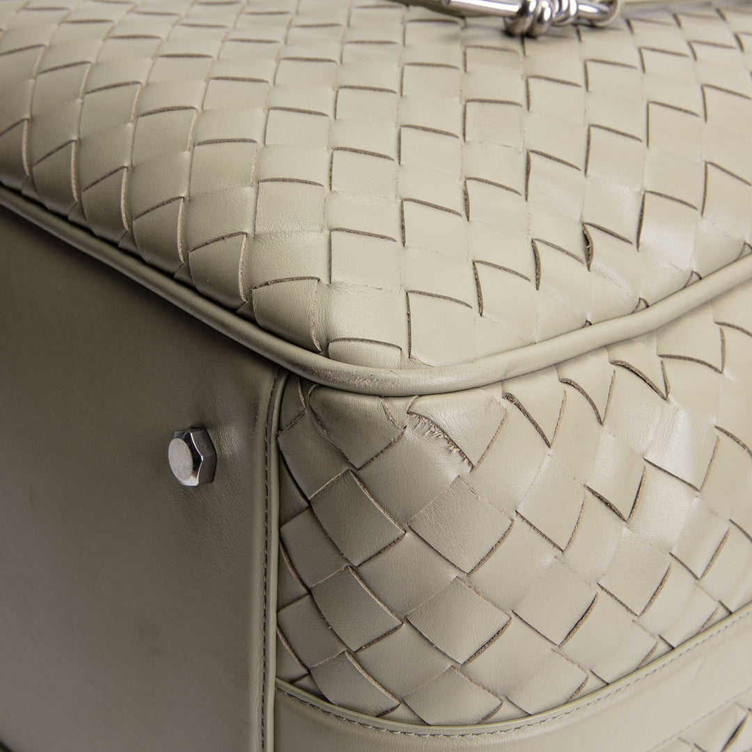 BOTTEGA VENETA Intrecciato Weekender - Sage Green