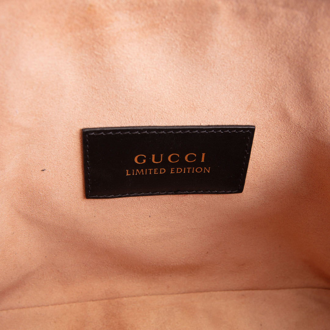 GUCCI Limited Edition Python Horsebit 1955 - Black & Turquoise