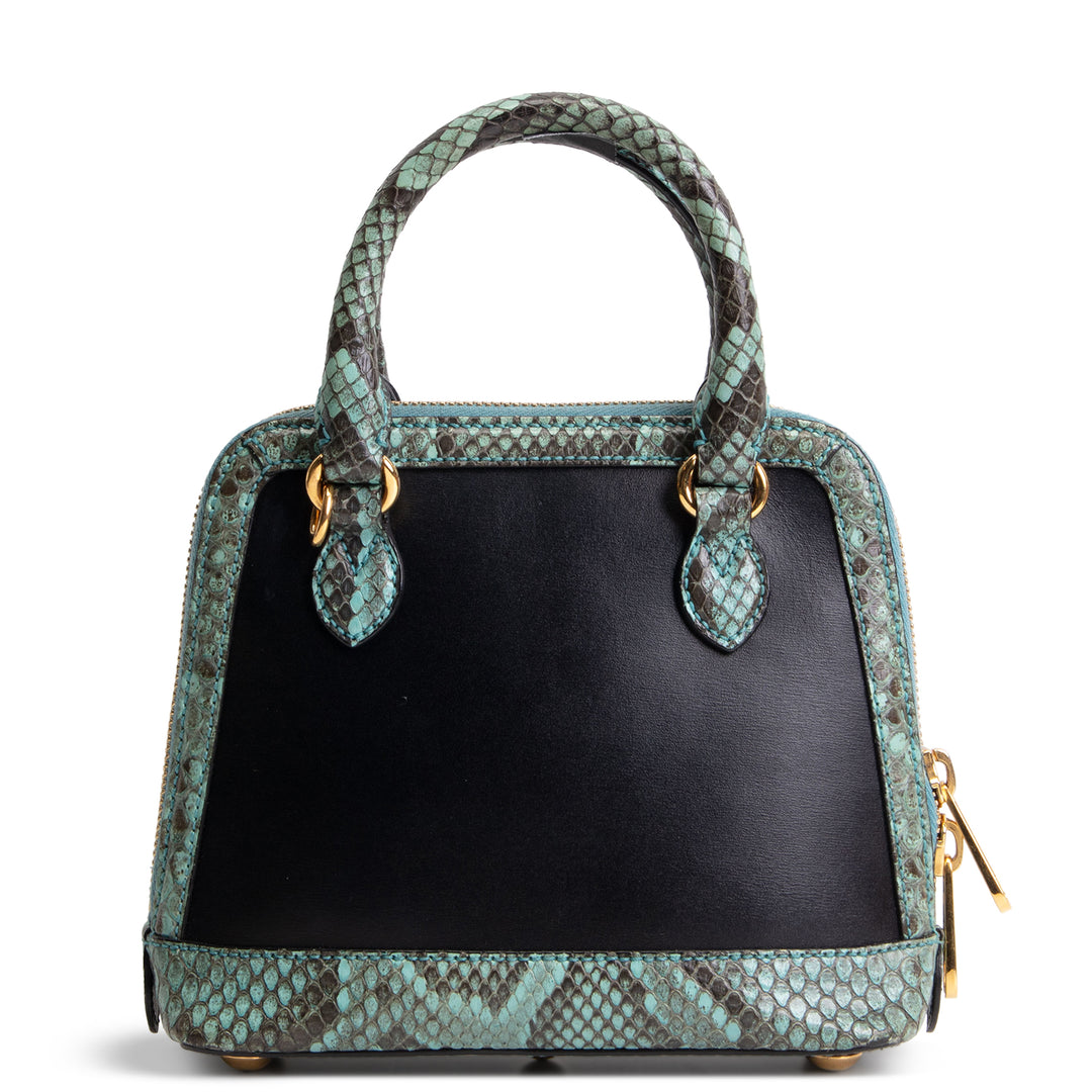 GUCCI Limited Edition Python Horsebit 1955 - Black & Turquoise
