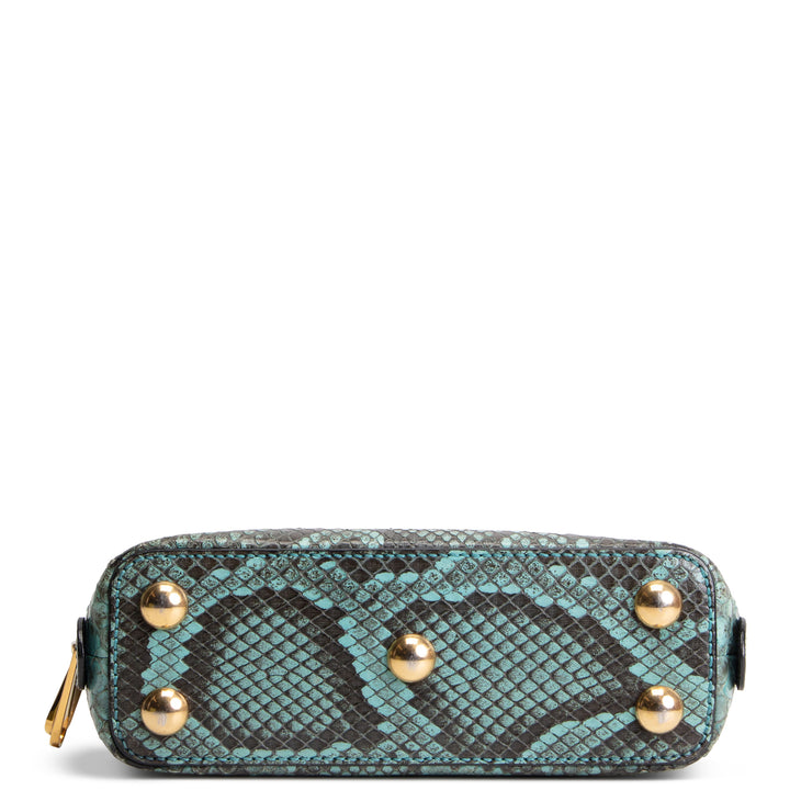 GUCCI Limited Edition Python Horsebit 1955 - Black & Turquoise