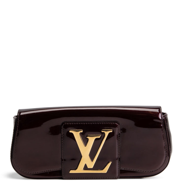 LOUIS VUITTON Patent Sobe Clutch - Amarante OUTLET FINAL SALE