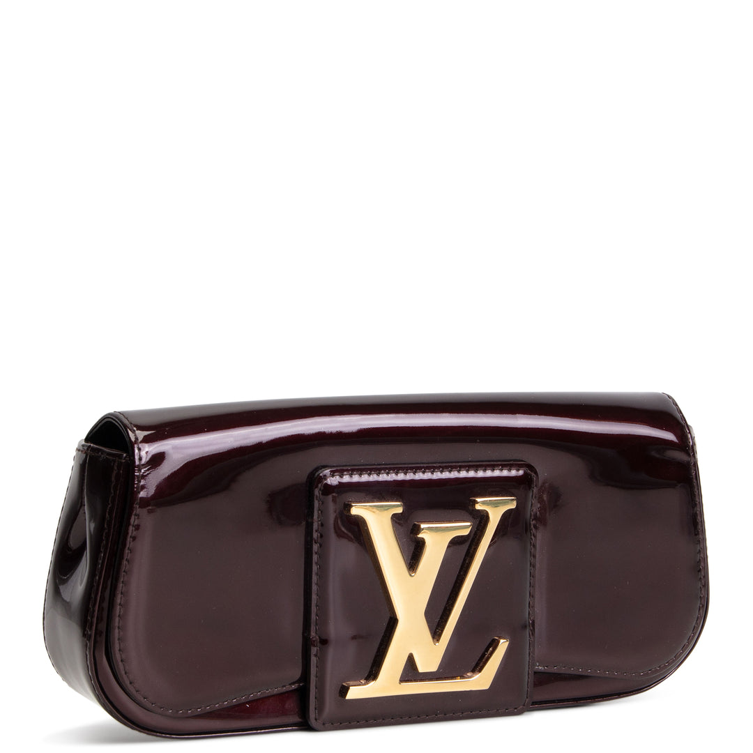 LOUIS VUITTON Patent Sobe Clutch - Amarante OUTLET FINAL SALE
