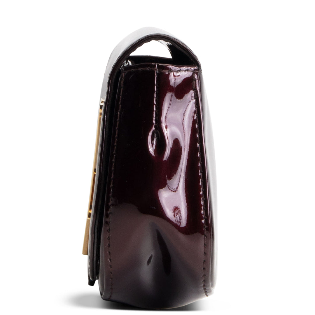 LOUIS VUITTON Patent Sobe Clutch - Amarante OUTLET FINAL SALE