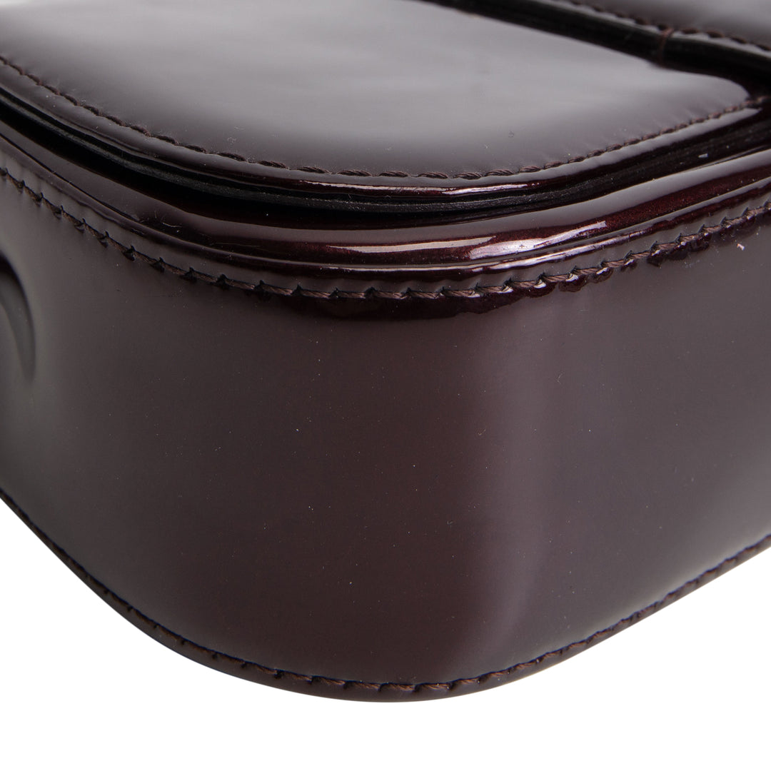 LOUIS VUITTON Patent Sobe Clutch - Amarante OUTLET FINAL SALE