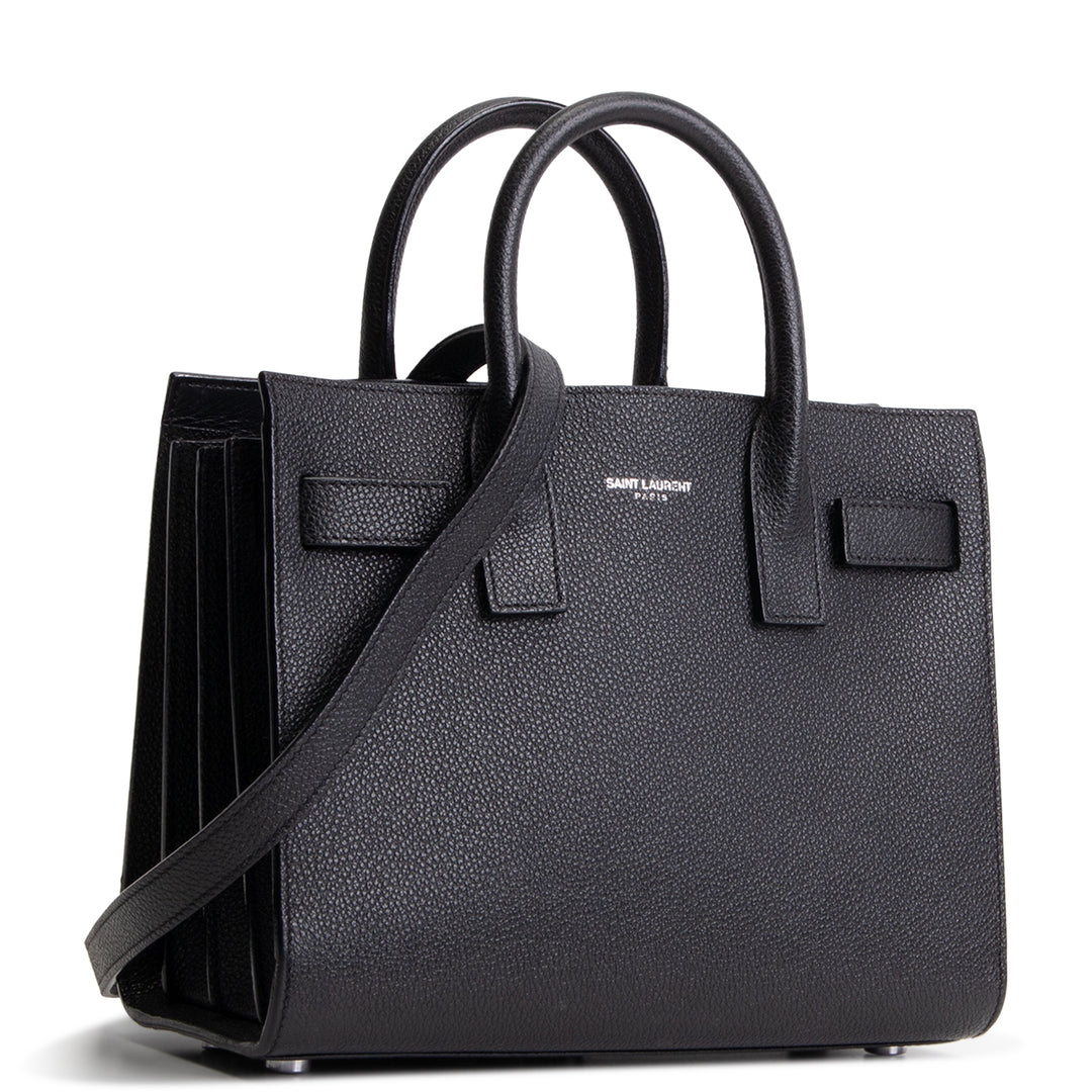 SAINT LAURENT Nano Sac de Jour Shoulder Bag - Black