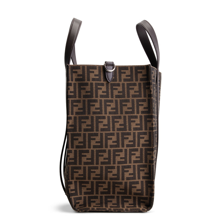FENDI Zucca Jacquard Shopping Tote - Tobacco