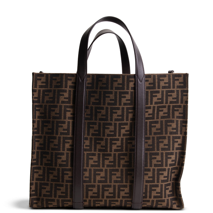 FENDI Zucca Jacquard Shopping Tote - Tobacco