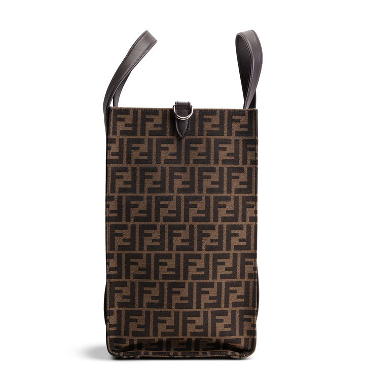 FENDI Zucca Jacquard Shopping Tote - Tobacco