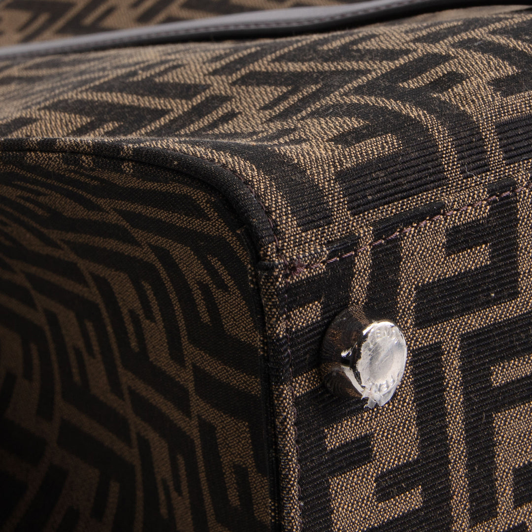 FENDI Zucca Jacquard Shopping Tote - Tobacco