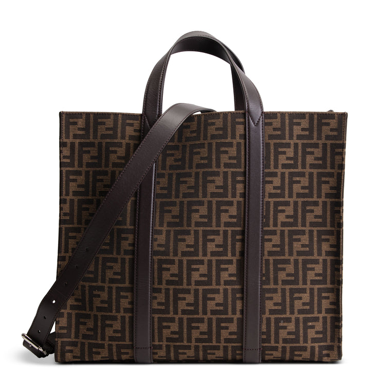 FENDI Zucca Jacquard Shopping Tote - Tobacco