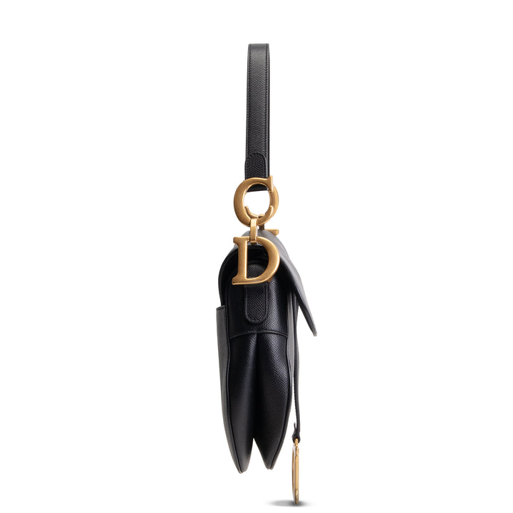 DIOR Leather Saddle Bag - Black