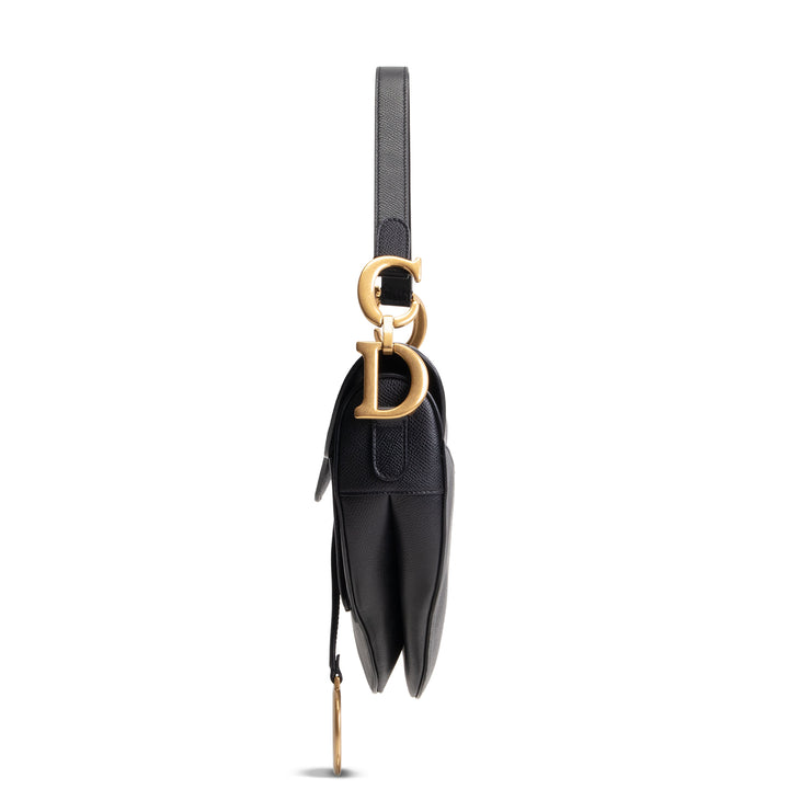 DIOR Leather Saddle Bag - Black