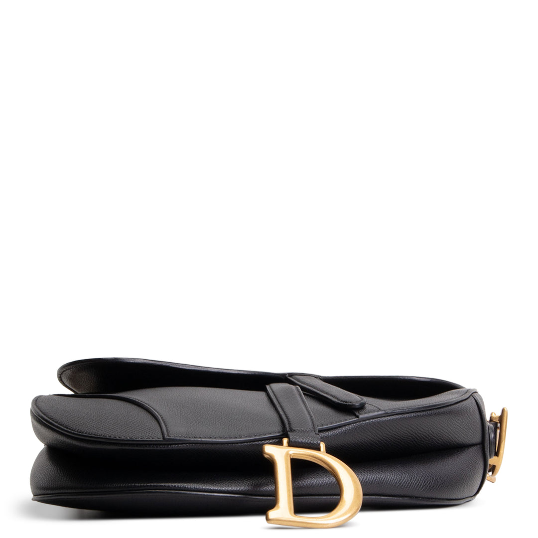 DIOR Leather Saddle Bag - Black
