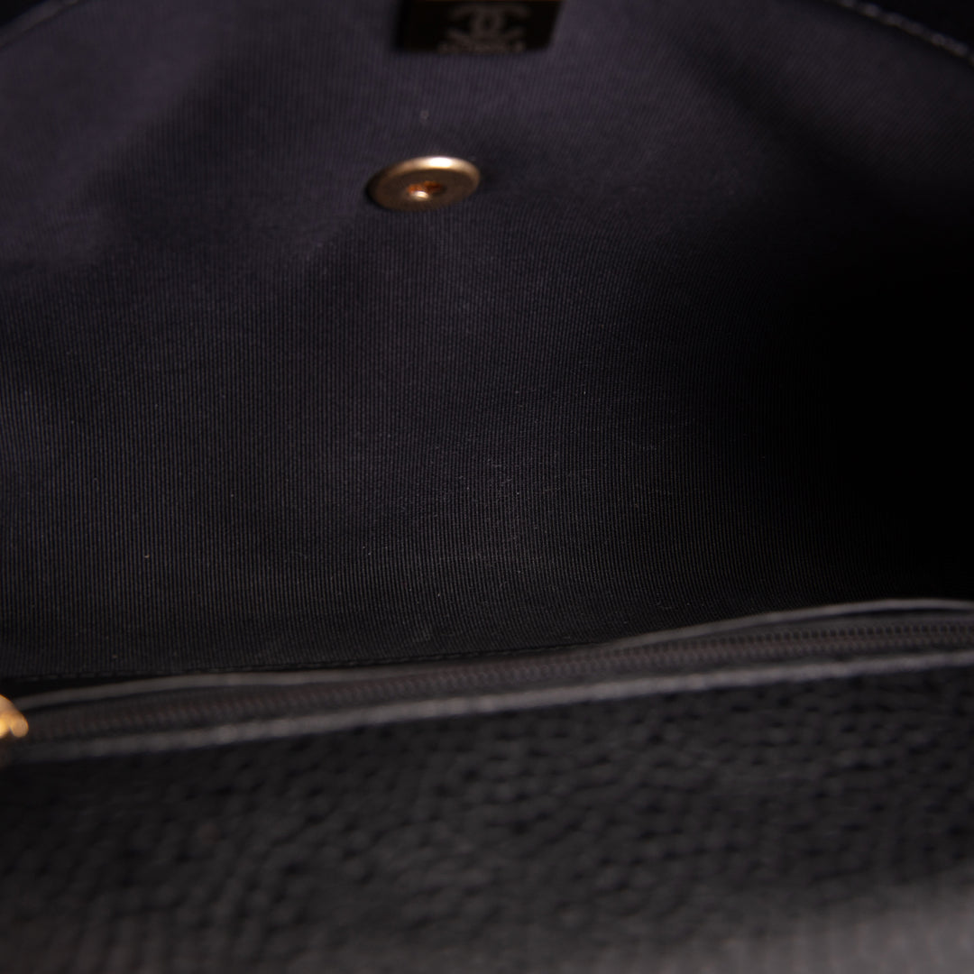 CHANEL Grained Calfskin Cruise Flap Bag
