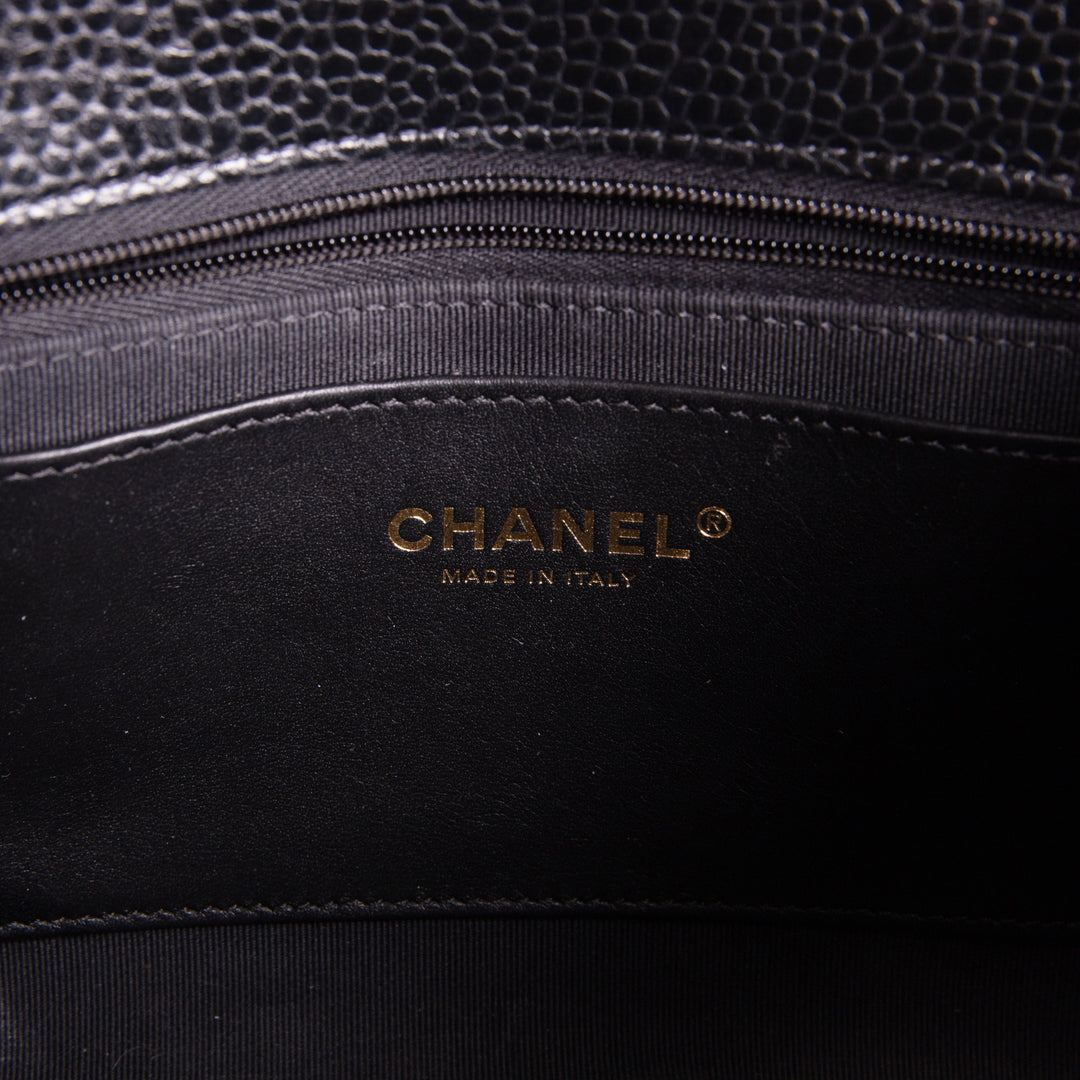 CHANEL Grained Calfskin Cruise Flap Bag