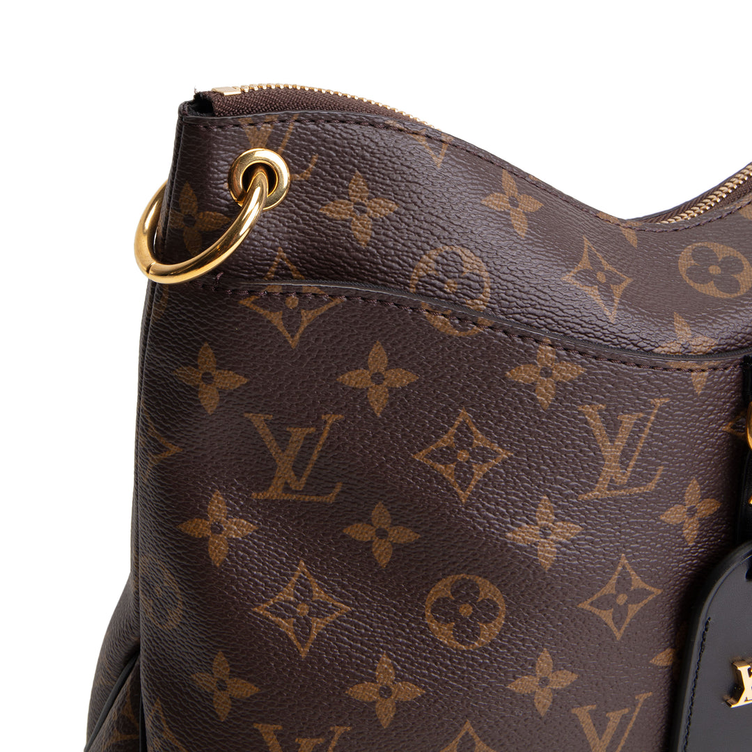 LOUIS VUITTON Monogram Macassar Odeon MM
