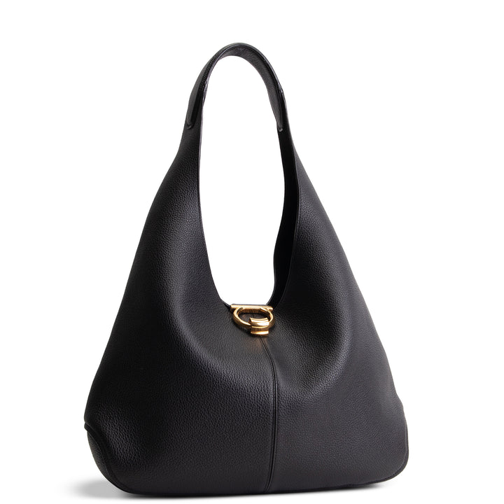 FERRAGAMO Gancio Hobo - Black