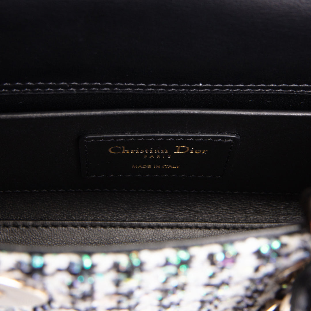DIOR Mini Lady D-Joy Bag - Multicolor Sequins w/ Houndstooth