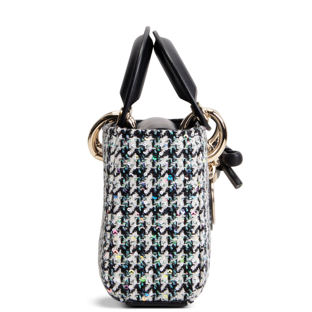 DIOR Mini Lady D-Joy Bag - Multicolor Sequins w/ Houndstooth
