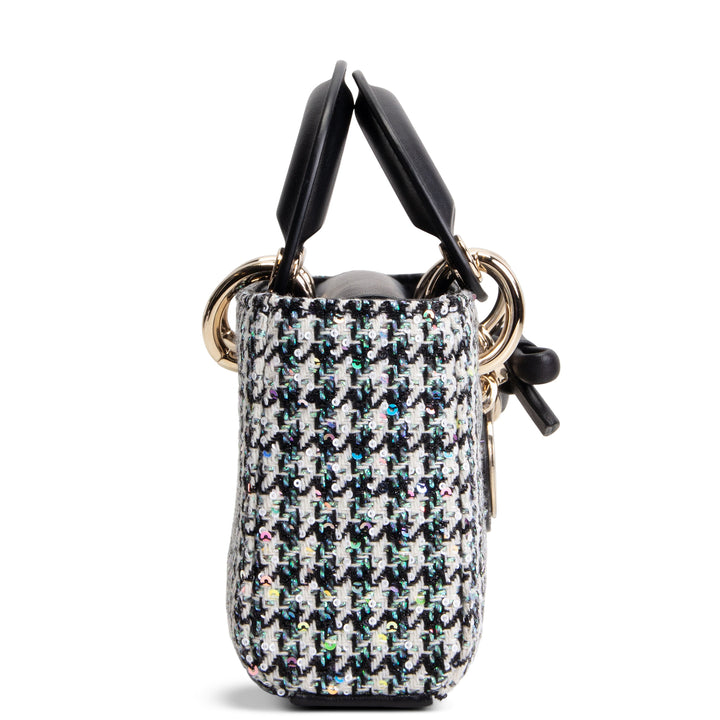 DIOR Mini Lady D-Joy Bag - Multicolor Sequins w/ Houndstooth