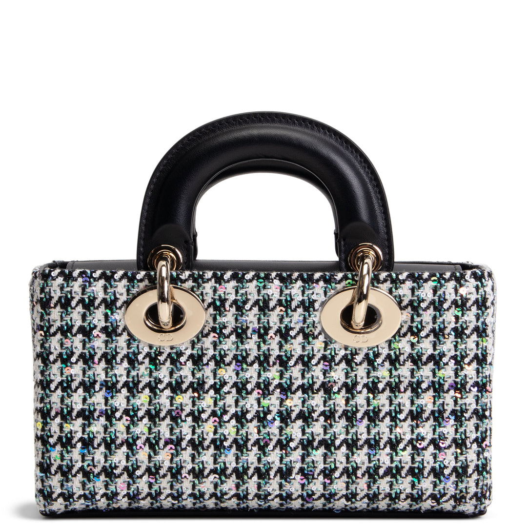 DIOR Mini Lady D-Joy Bag - Multicolor Sequins w/ Houndstooth
