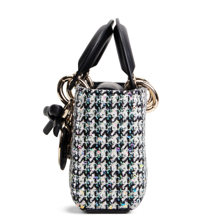DIOR Mini Lady D-Joy Bag - Multicolor Sequins w/ Houndstooth