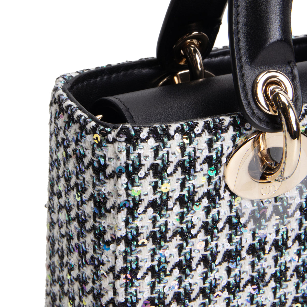DIOR Mini Lady D-Joy Bag - Multicolor Sequins w/ Houndstooth