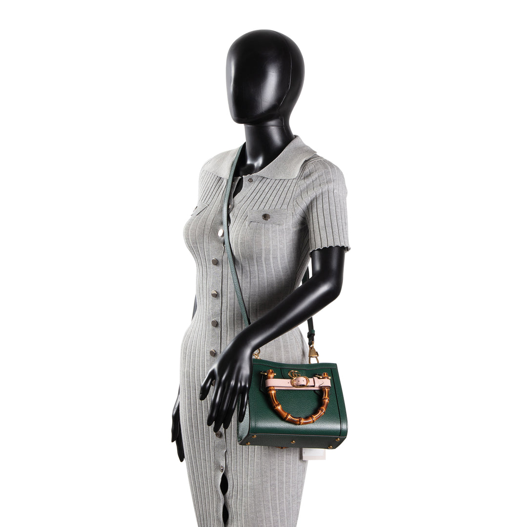 GUCCI Small Diana Top Handle Shoulder Bag - Green