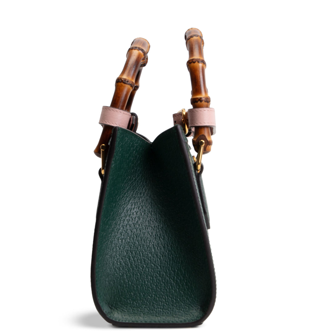 GUCCI Small Diana Top Handle Shoulder Bag - Green