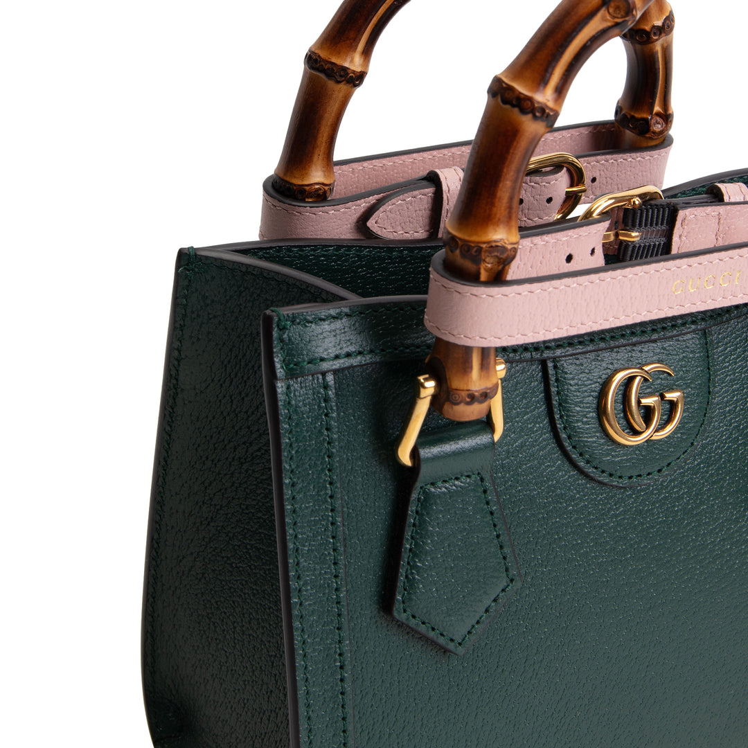GUCCI Small Diana Top Handle Shoulder Bag - Green
