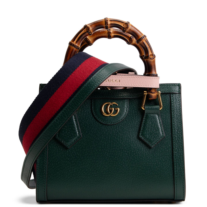 GUCCI Small Diana Top Handle Shoulder Bag - Green