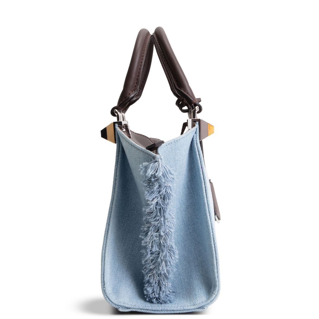 FENDI Denim Fray 3 Jour Mini