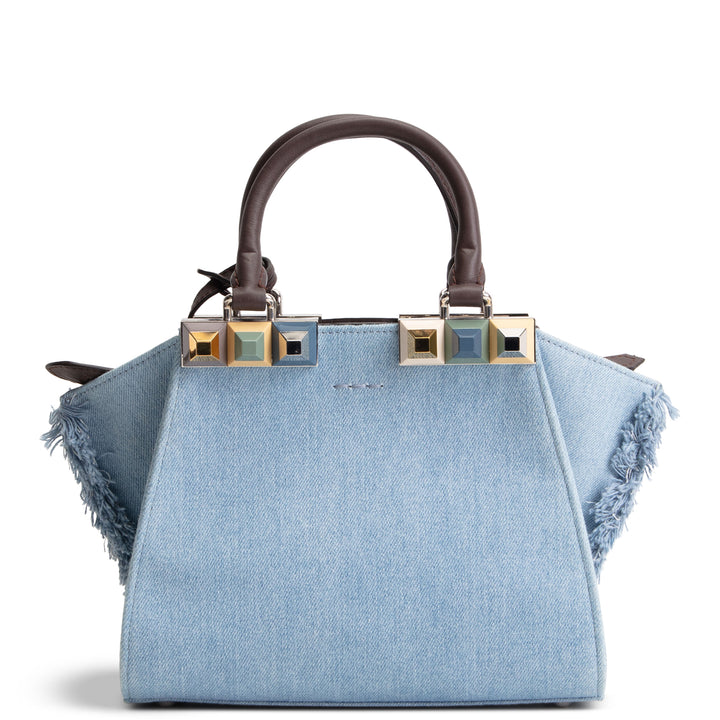 FENDI Denim Fray 3 Jour Mini