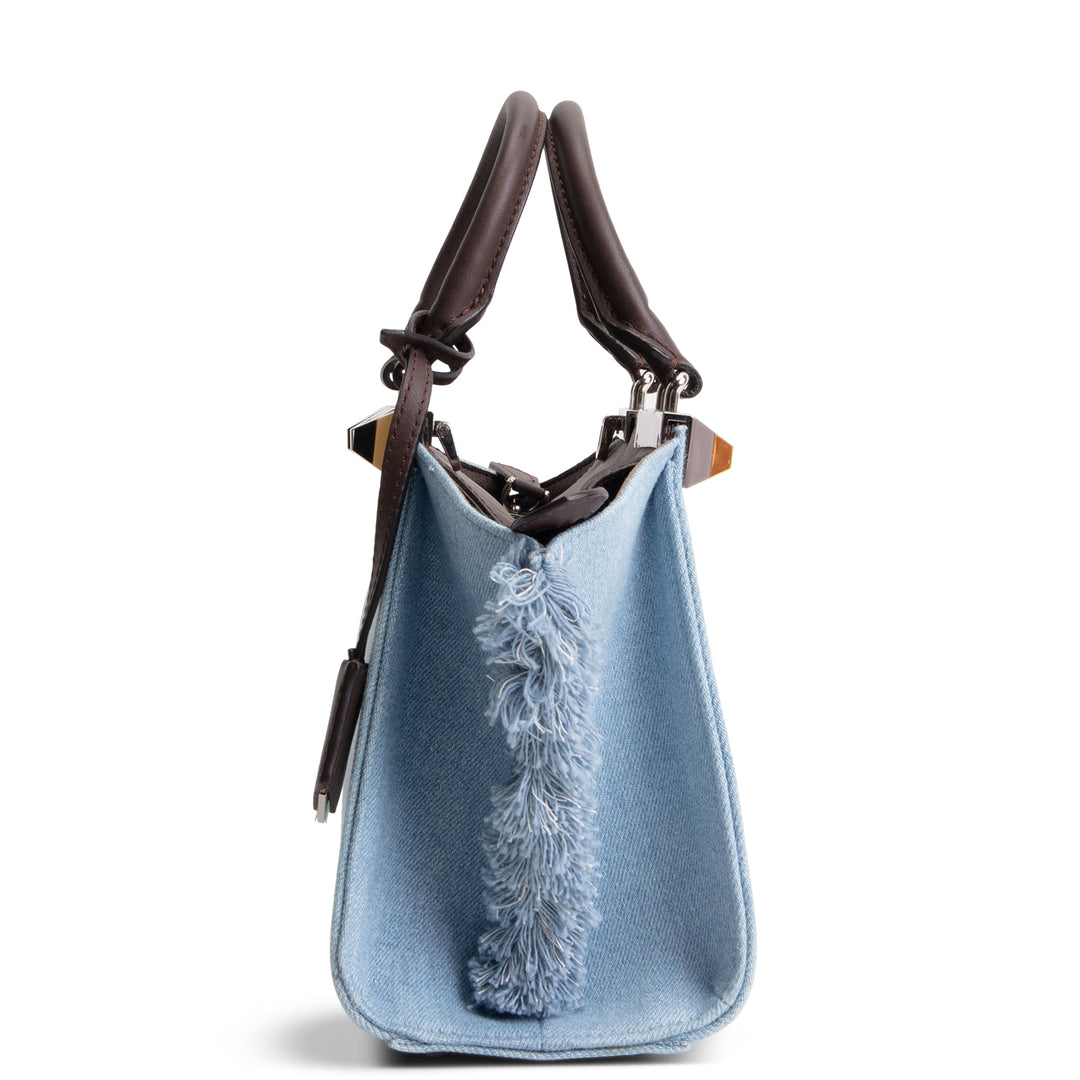 FENDI Denim Fray 3 Jour Mini