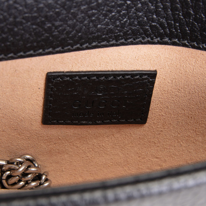 GUCCI Leather Super Mini Dionysus