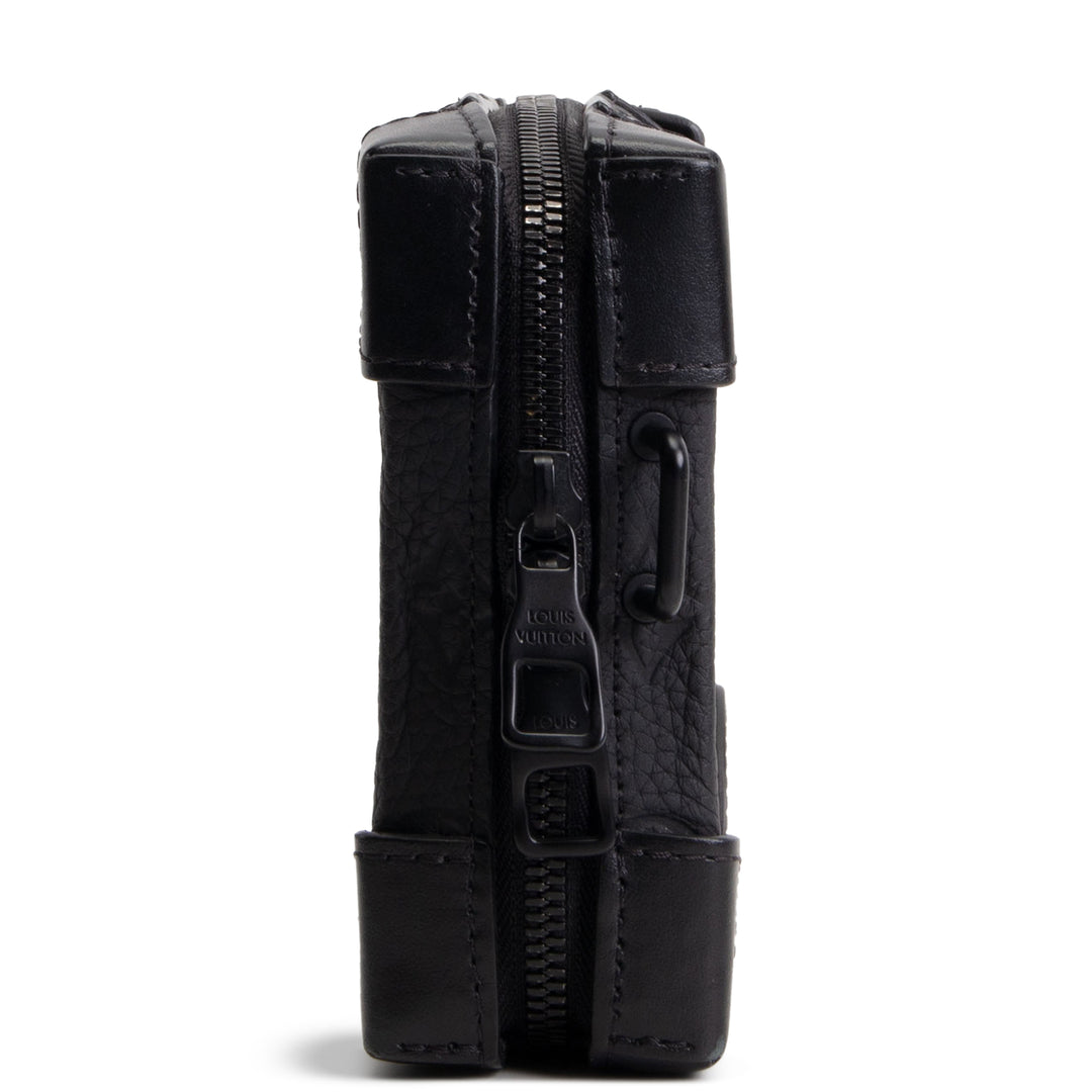 LOUIS VUITTON Taurillon Soft Trunk Wallet - Black