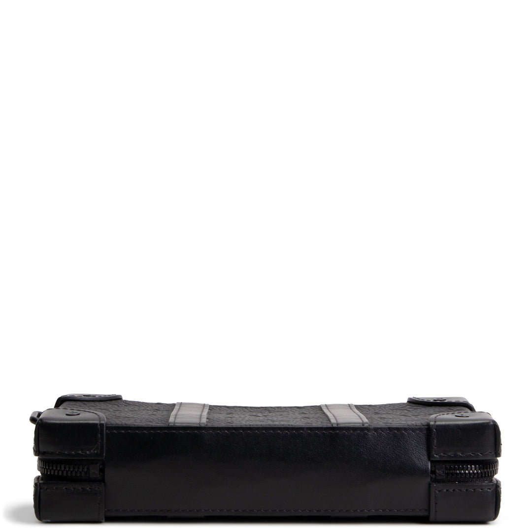 LOUIS VUITTON Taurillon Soft Trunk Wallet - Black
