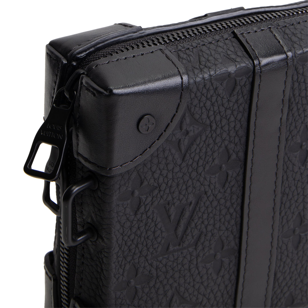 LOUIS VUITTON Taurillon Soft Trunk Wallet - Black