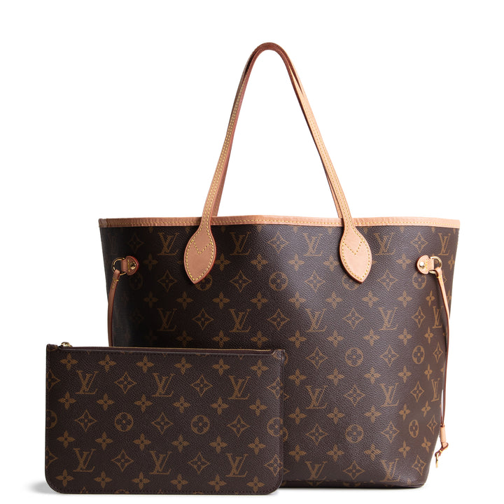 LOUIS VUITTON Monogram Neverfull w/ Pouch MM