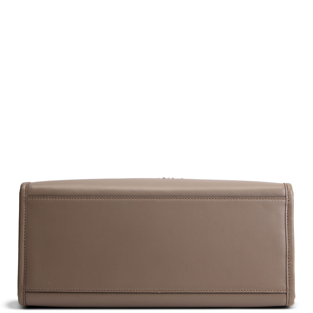 FENDI Medium Sunshine Tote w/ Python - Taupe