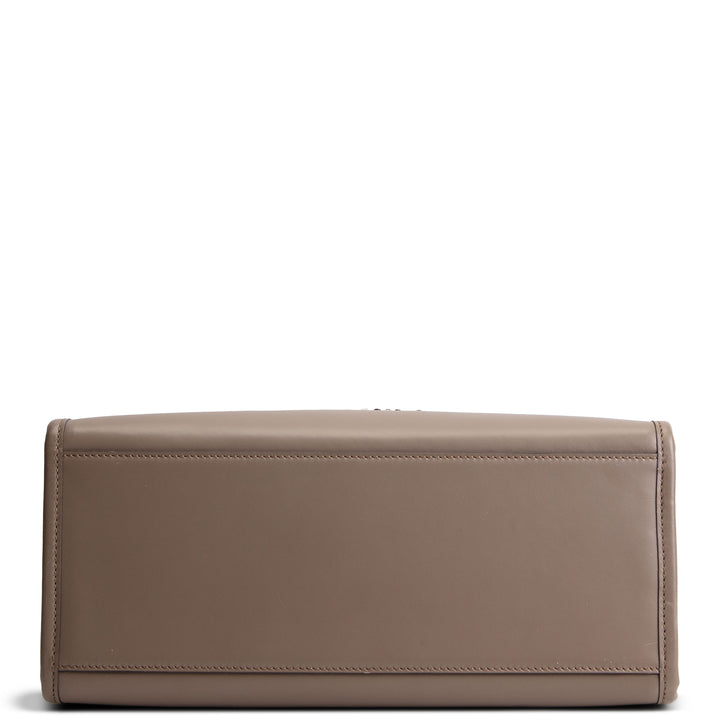FENDI Medium Sunshine Tote w/ Python - Taupe