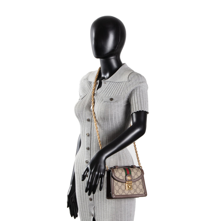 GUCCI GG Supreme Top Handle Mini Ophidia