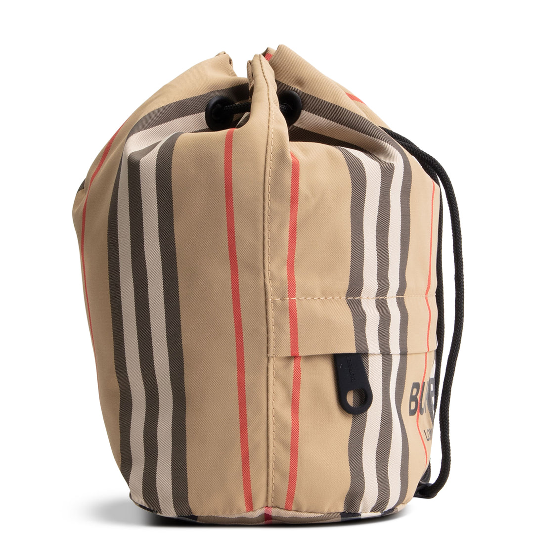 BURBERRY Icon Stripe Drawcord Pouch