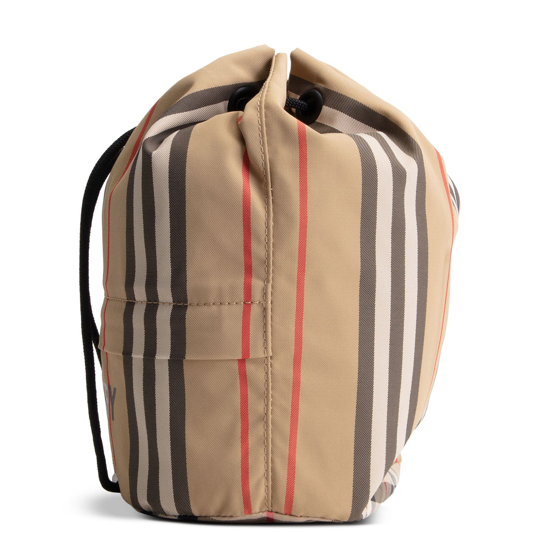 BURBERRY Icon Stripe Drawcord Pouch