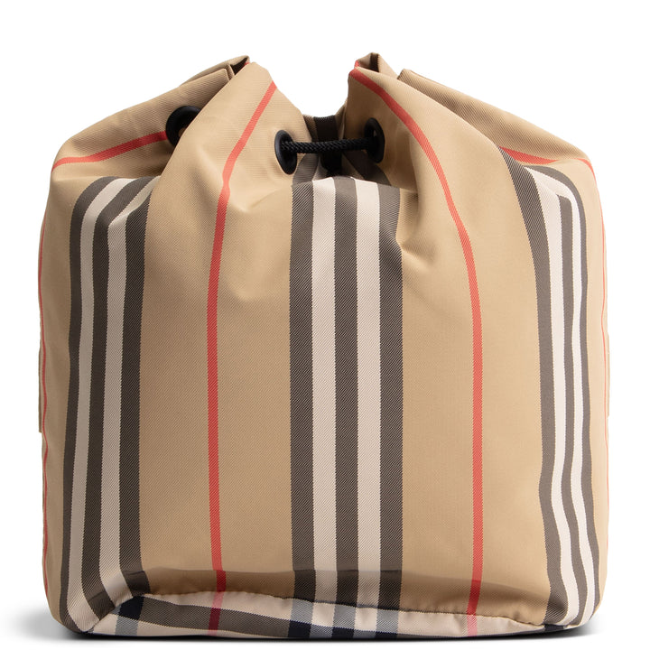 BURBERRY Icon Stripe Drawcord Pouch