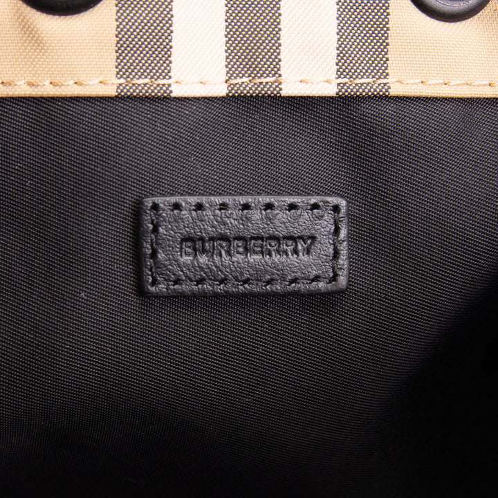 BURBERRY Icon Stripe Drawcord Pouch