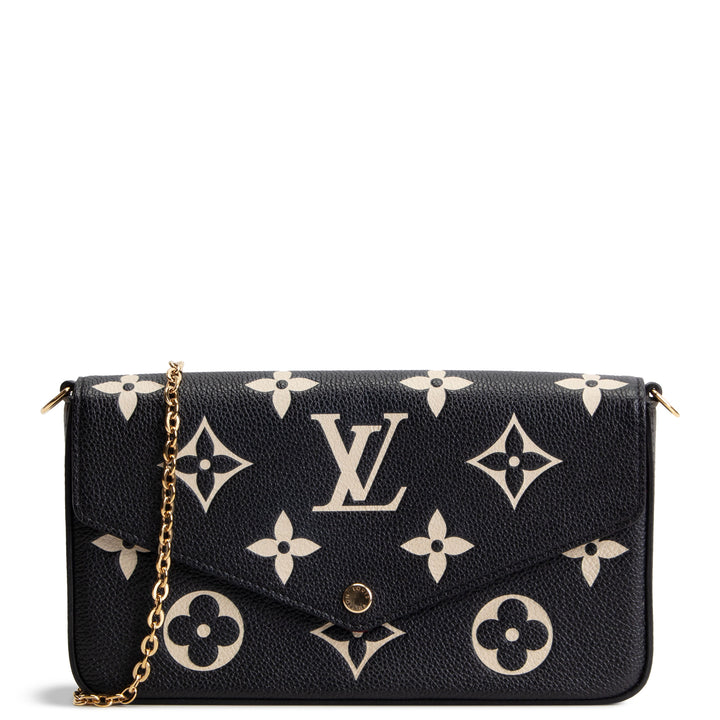 LOUIS VUITTON Giant Monogram Empreinte Felicie Pochette - Bicolor
