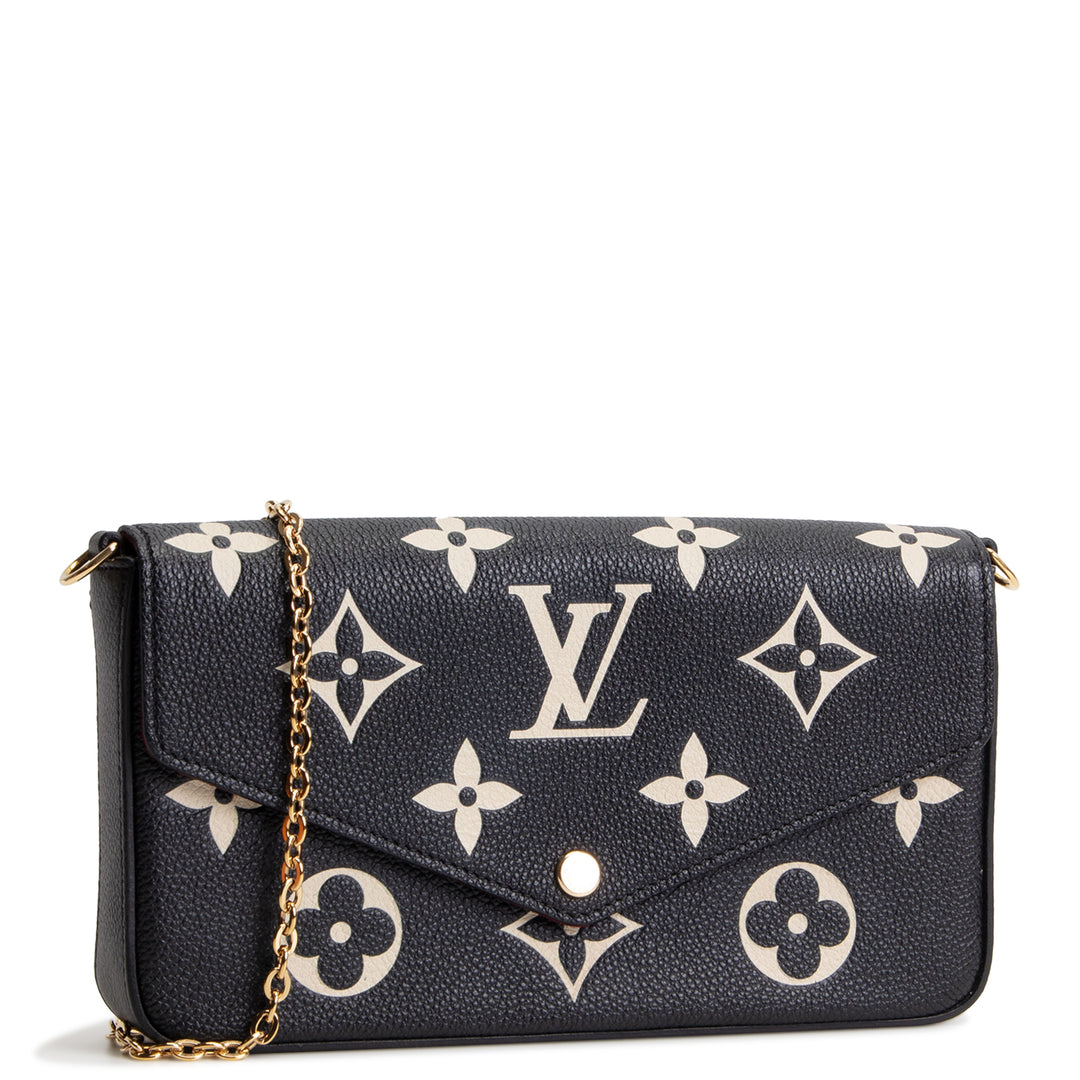 LOUIS VUITTON Giant Monogram Empreinte Felicie Pochette - Bicolor