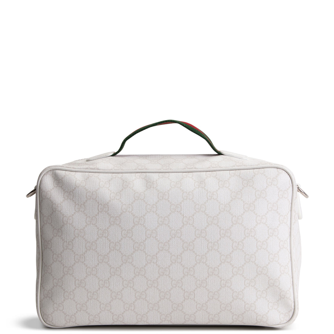 GUCCI GG Supreme Travel Bag - White